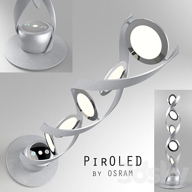 PirOLED – fashionable lamp from OSRAM 3ds Max - thumbnail 1