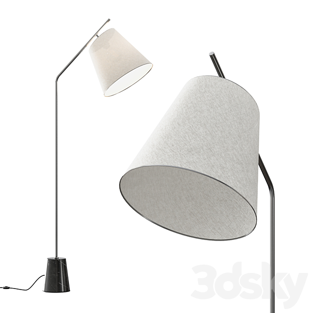 Pottery Barn Carmine Floor Lamp 3DSMax File - thumbnail 1