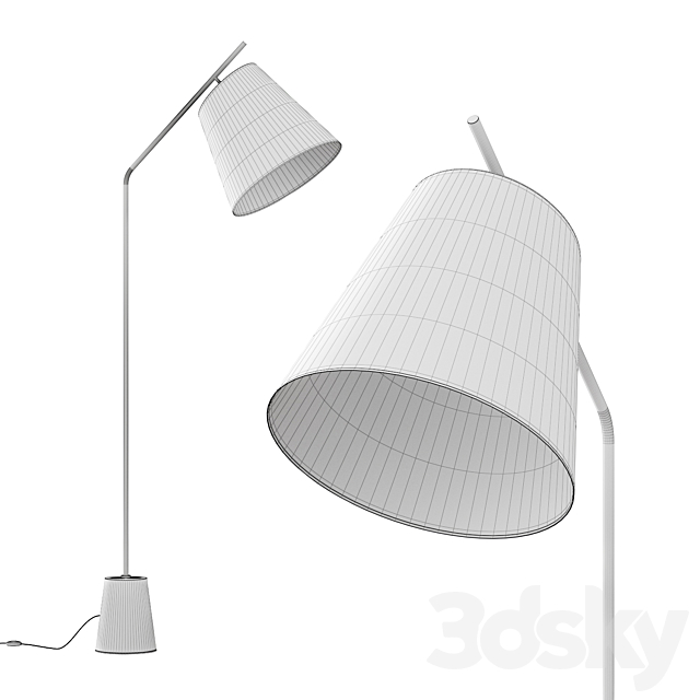 Pottery Barn Carmine Floor Lamp 3DSMax File - thumbnail 2