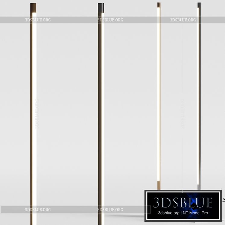 Pottery Barn Henry Wall Washer Floor Lamps 3DS Max - thumbnail 3