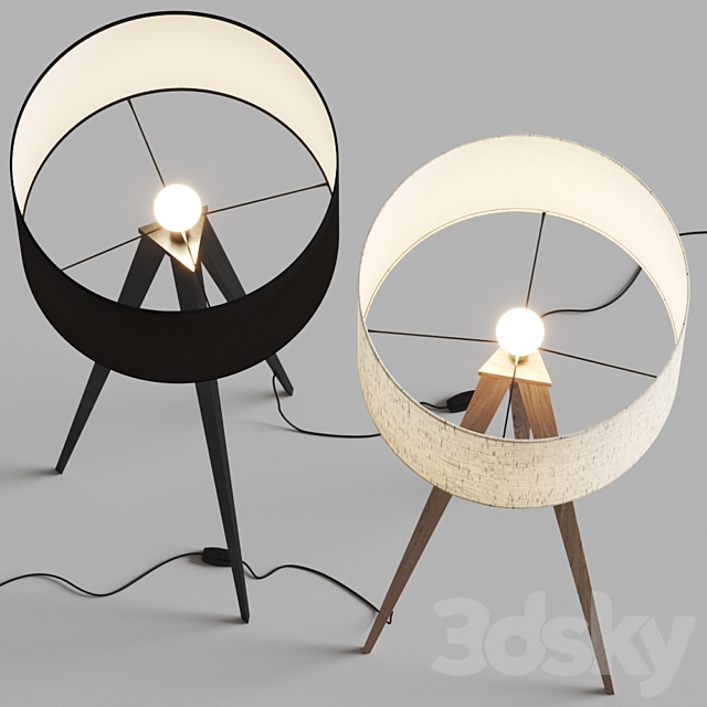 Pottery Barn Ibra Floor Lamps 3DS Max Model - thumbnail 2