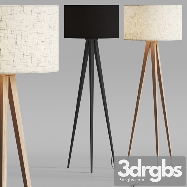 Pottery barn ibra floor lamps 3dsmax Download - thumbnail 1