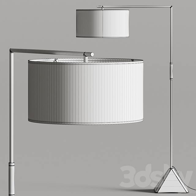 Pottery Barn Joelle Marble Floor Lamp 3DSMax File - thumbnail 3