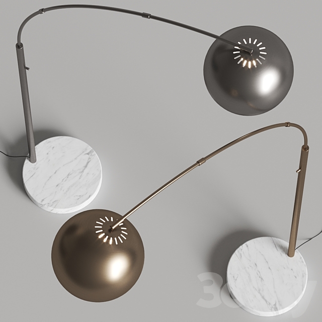 Pottery Barn Nella Floor Lamps 3DS Max Model - thumbnail 2