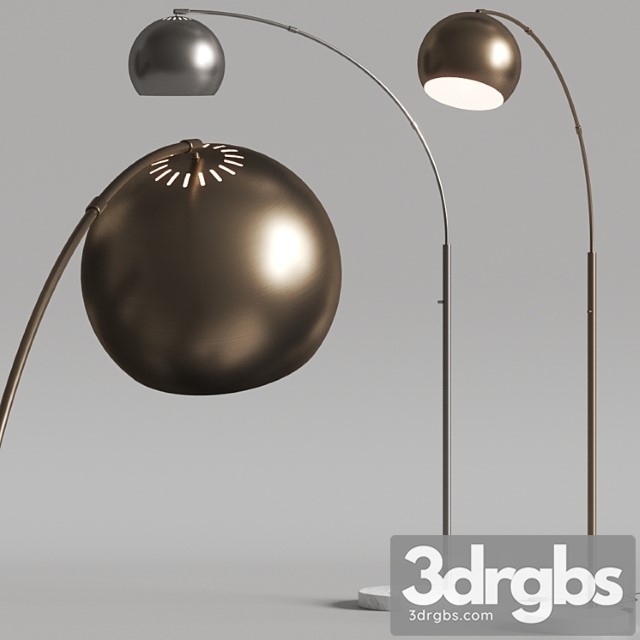 Pottery barn nella floor lamps 3dsmax Download - thumbnail 1