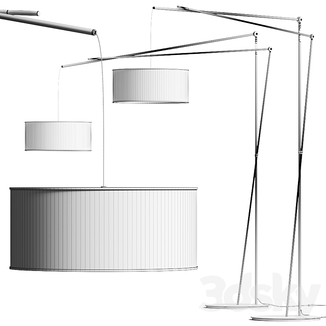 Prandina Effimera F5 Floor Lamp 3DSMax File - thumbnail 3