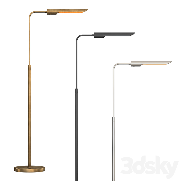 QUINTON TASK FLOOR LAMP 3DS Max Model - thumbnail 1