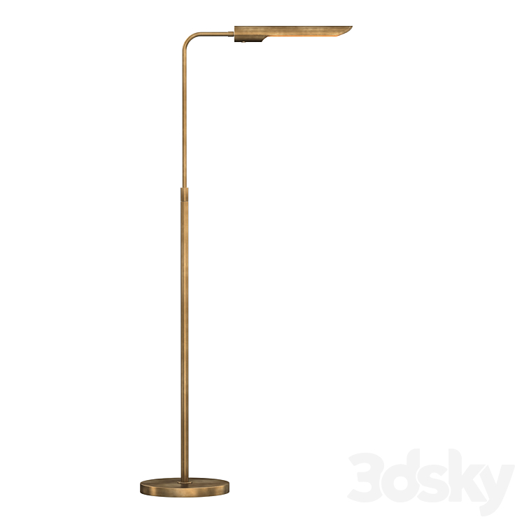 QUINTON TASK FLOOR LAMP 3DS Max Model - thumbnail 2