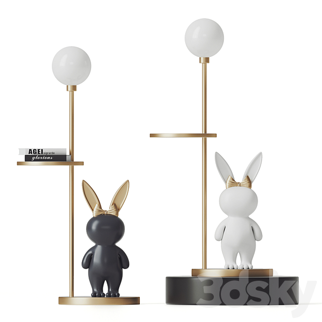 Rabbit Floor Lamp 3DSMax File - thumbnail 1