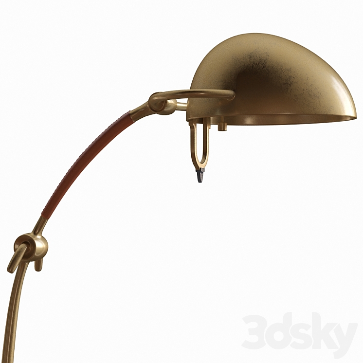 Ralph Lauren WESTBURY FLOOR LAMP IN NATURAL BRASS RL1185NB 3DS Max - thumbnail 2