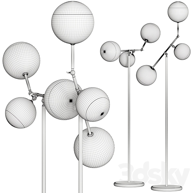 Reflex Angelo Bulles XL Floor Lamps 3DS Max Model - thumbnail 4