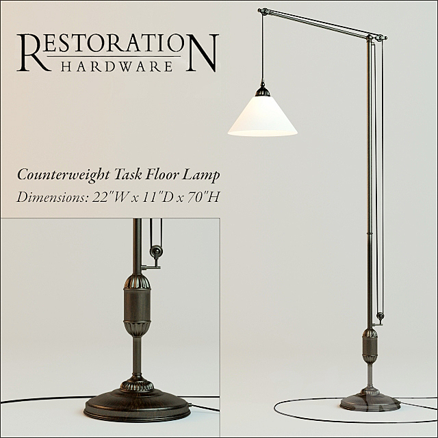 Restoration Hardware 3ds Max - thumbnail 1