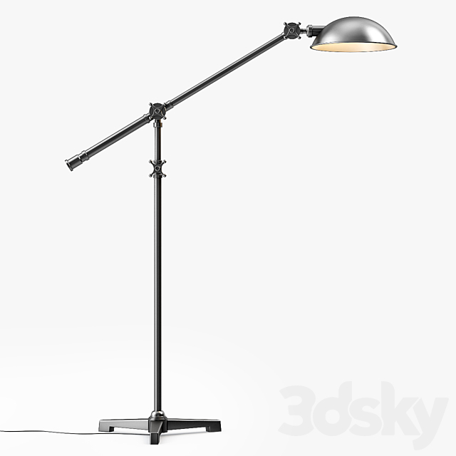 Restoration Hardware Rowan Pharmacy Task Floor Lamp 3ds Max - thumbnail 1