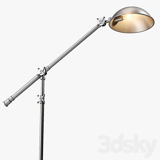 Restoration Hardware Rowan Pharmacy Task Floor Lamp 3ds Max - thumbnail 2