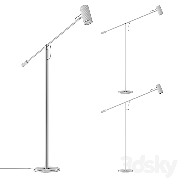 RH – Champeaux Cantilever Floor Lamp 3DS Max - thumbnail 2