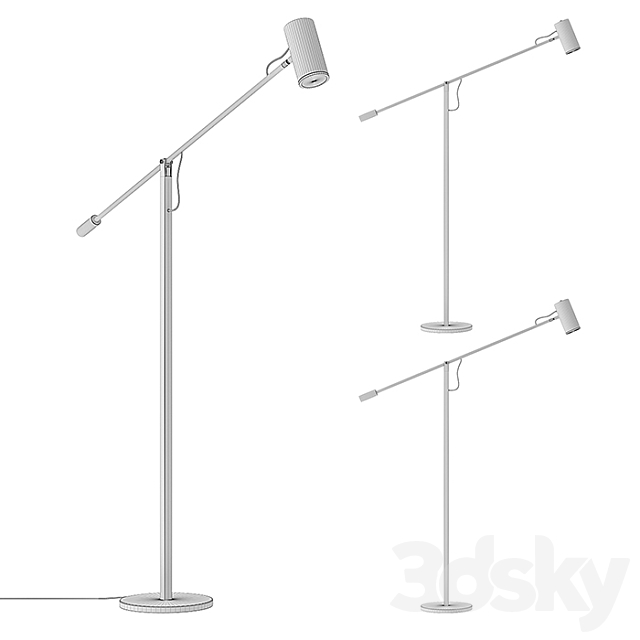 RH – Champeaux Cantilever Floor Lamp 3DSMax File - thumbnail 2