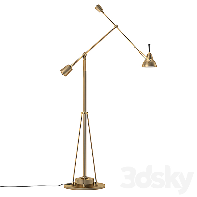 RH – Counterpoise Task Floor Lamp 3ds Max - thumbnail 2