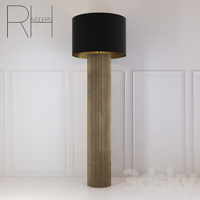 RH Modern Herve Floor Lamp 3ds Max - thumbnail 1