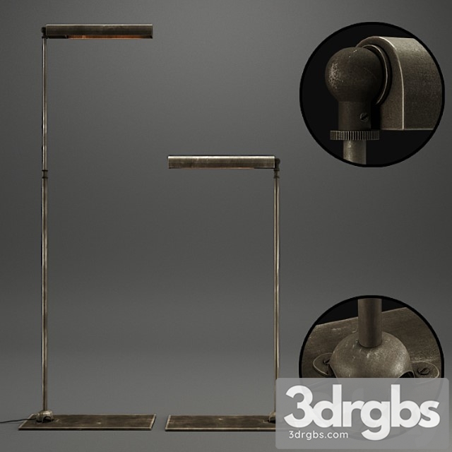 Rh slimline task floor lamp 3dsmax Download - thumbnail 1