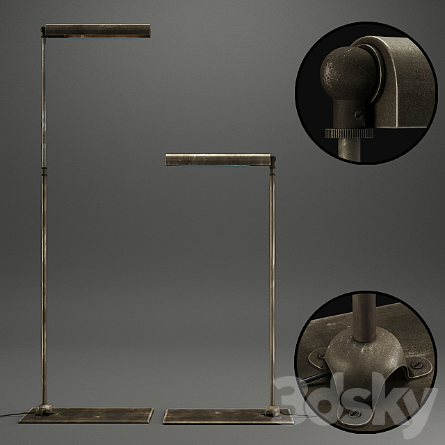 RH SLIMLINE TASK FLOOR LAMP 3DSMax File - thumbnail 1