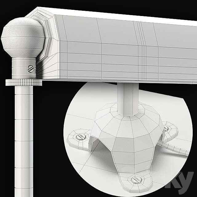 RH SLIMLINE TASK FLOOR LAMP 3DSMax File - thumbnail 2