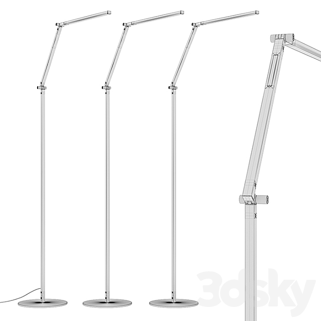 RH – Z Bar LED Task Floor Lamp 3ds Max - thumbnail 3