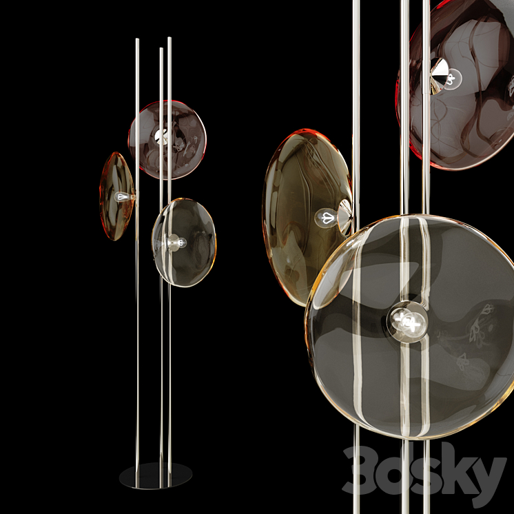 Riflessi Nubola Floor Lamp 3DS Max - thumbnail 2