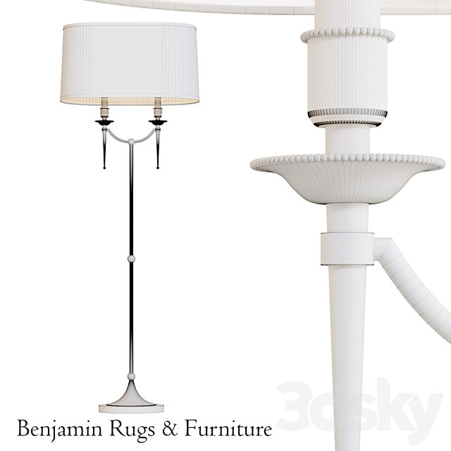 Robert Abbey Cedric Floor Lamp.3 3DS Max Model - thumbnail 2