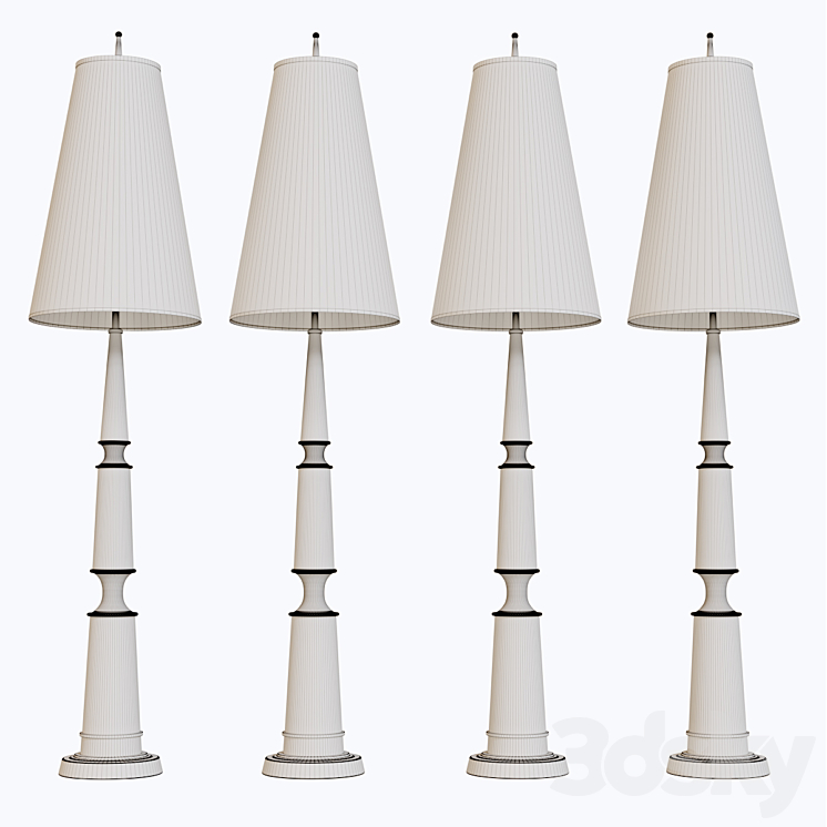 Robert Abbey Jonathan Adler Versailles Floor Lamp. 3DS Max - thumbnail 2