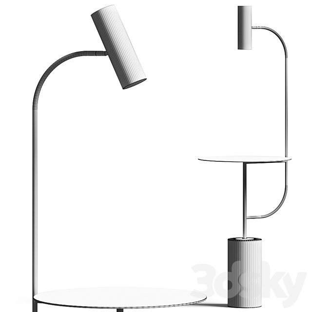 Roche Bobois Pasteur Floor Lamp 3DS Max Model - thumbnail 3