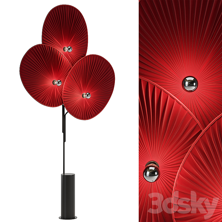 Roche Bobois – Unfold Floor Lamp in 3 colors 3DS Max - thumbnail 1