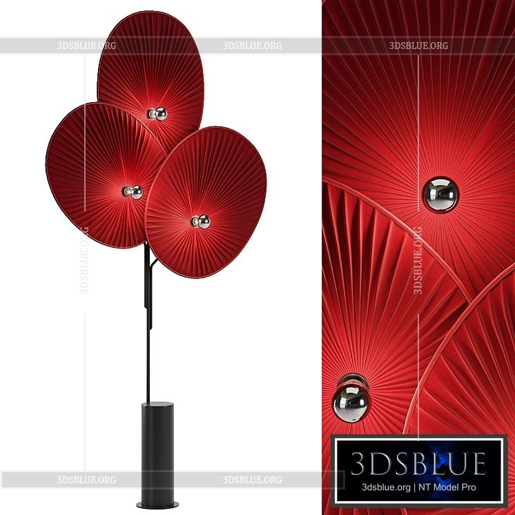 Roche Bobois – Unfold Floor Lamp in 3 colors 3DS Max - thumbnail 3