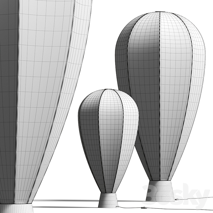 Roche Bobois Up Floor Lamps 3DS Max - thumbnail 2