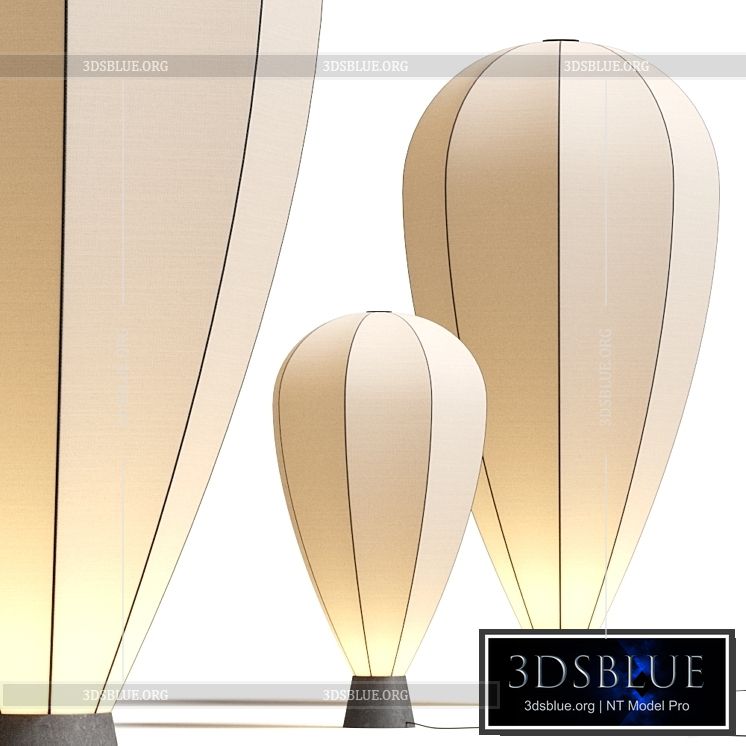 Roche Bobois Up Floor Lamps 3DS Max - thumbnail 3