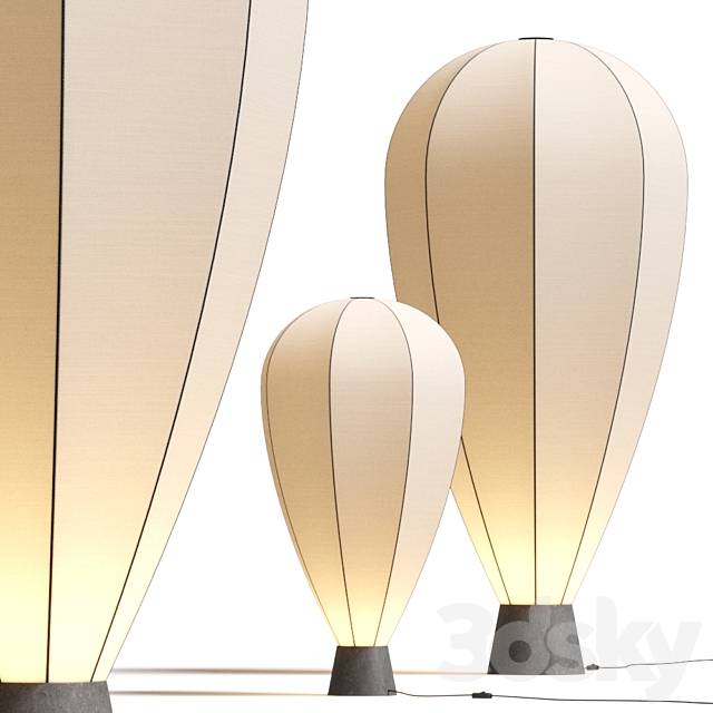 Roche Bobois Up Floor Lamps 3DSMax File - thumbnail 1