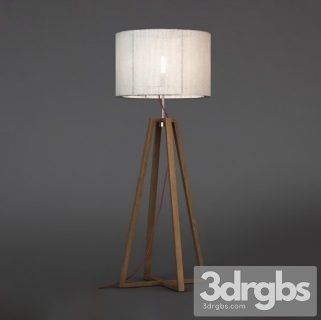 Royal Botania Teak Floor Lamp 3dsmax Download - thumbnail 1