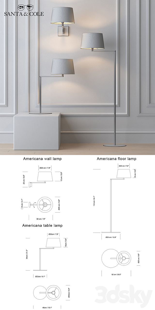 Santa & Cole _ Americana collection 3DSMax File - thumbnail 3