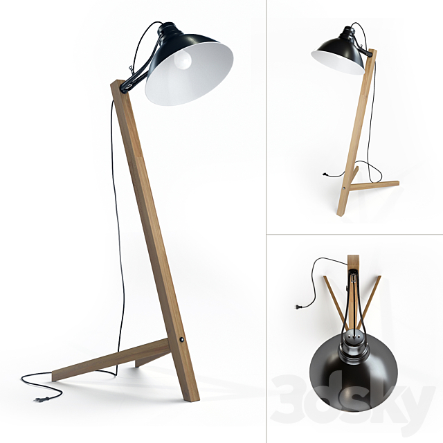 Scandinavian floor lamp 3DSMax File - thumbnail 1