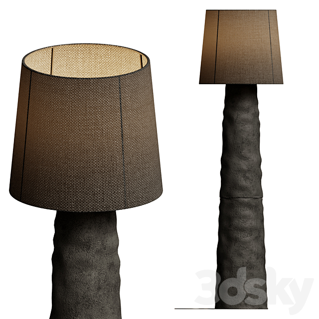 Sculpted Clay Floor Lamp By Faina 3DSMax File - thumbnail 2