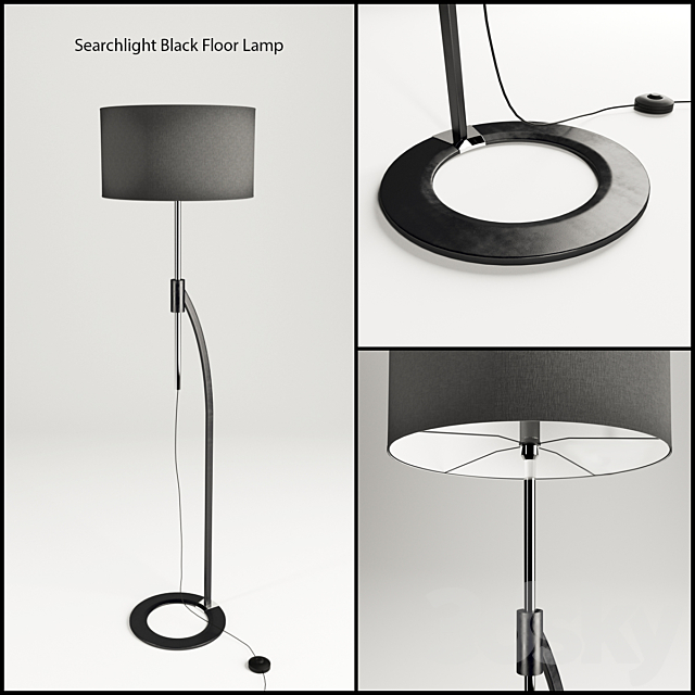 Searchlight Floor Lamp 3ds Max - thumbnail 1