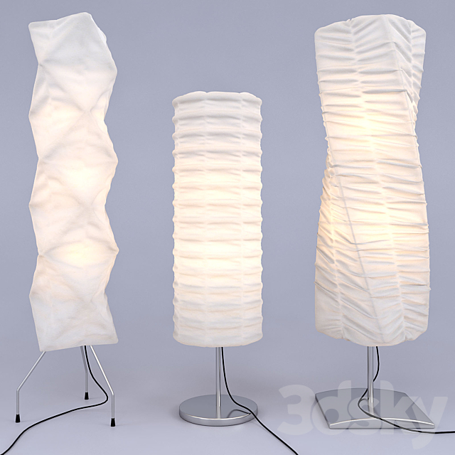 Set of floor lamps 3DSMax File - thumbnail 1