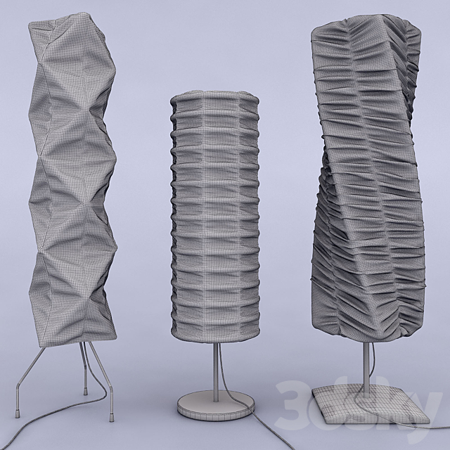 Set of floor lamps 3DSMax File - thumbnail 3