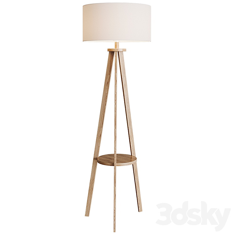 Sevenoaks Tripod Floor Lamp 3DS Max Model - thumbnail 1