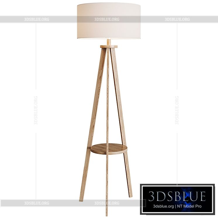 Sevenoaks Tripod Floor Lamp 3DS Max - thumbnail 3