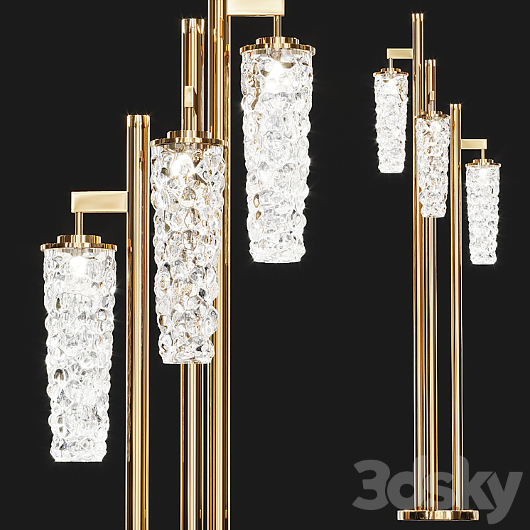 Shine Vertical Plumage Olev Floor Lamp 3DS Max - thumbnail 1