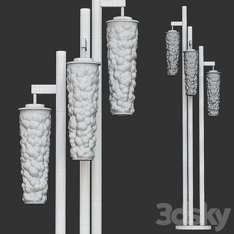 Shine Vertical Plumage Olev Floor Lamp 3DS Max - thumbnail 2