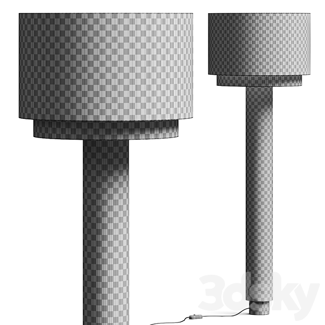 Simone and Marcel Kolumno Floor Lamp 3DS Max Model - thumbnail 2