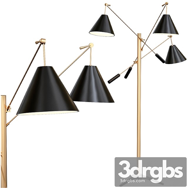 Simone floor lamp by delightfull 3dsmax Download - thumbnail 1