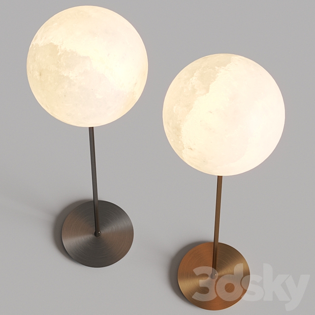 Slide Mineral Floor Lamps 3DS Max Model - thumbnail 2