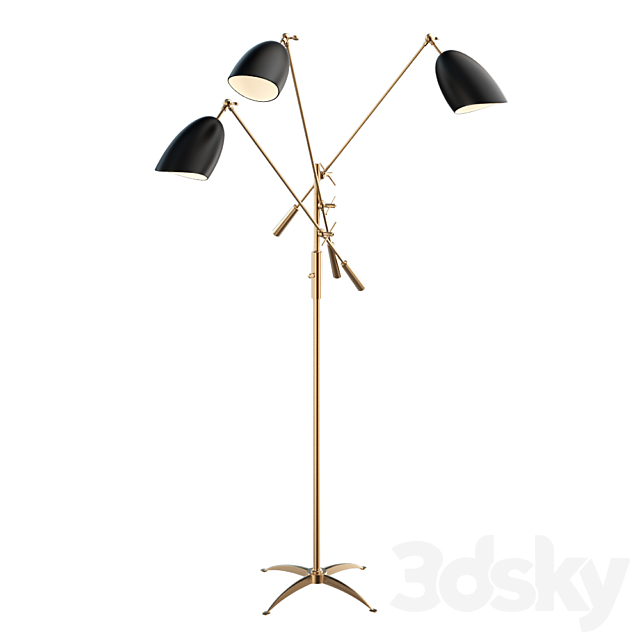 SOMMERARD TRIPLE ARM FLOOR LAMP 3DSMax File - thumbnail 1